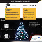 Regleta de Alimentación Inteligente para Exteriores de Servicio Pesado, Enchufe WiFi con Toma Resistente al Agua, Cable de Extensión de Alimentación Eléctrica, Interruptor de Salida y Temporizador