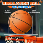 Baloncesto silencioso tamaño 7 (29.5 pulgadas) – Baloncesto interior de espuma sin aire ranurada para regates silenciosos y entrenamiento en interiores, material de poliuretano profesional