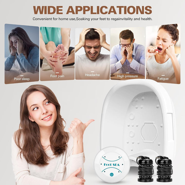 Idudbid Máquina de desintoxicación iónica para baño de pies, adecua...
