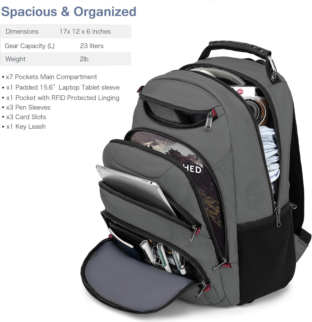 Boavan Mochila para laptop para hombre, bolsa para laptop de 15.6 p...