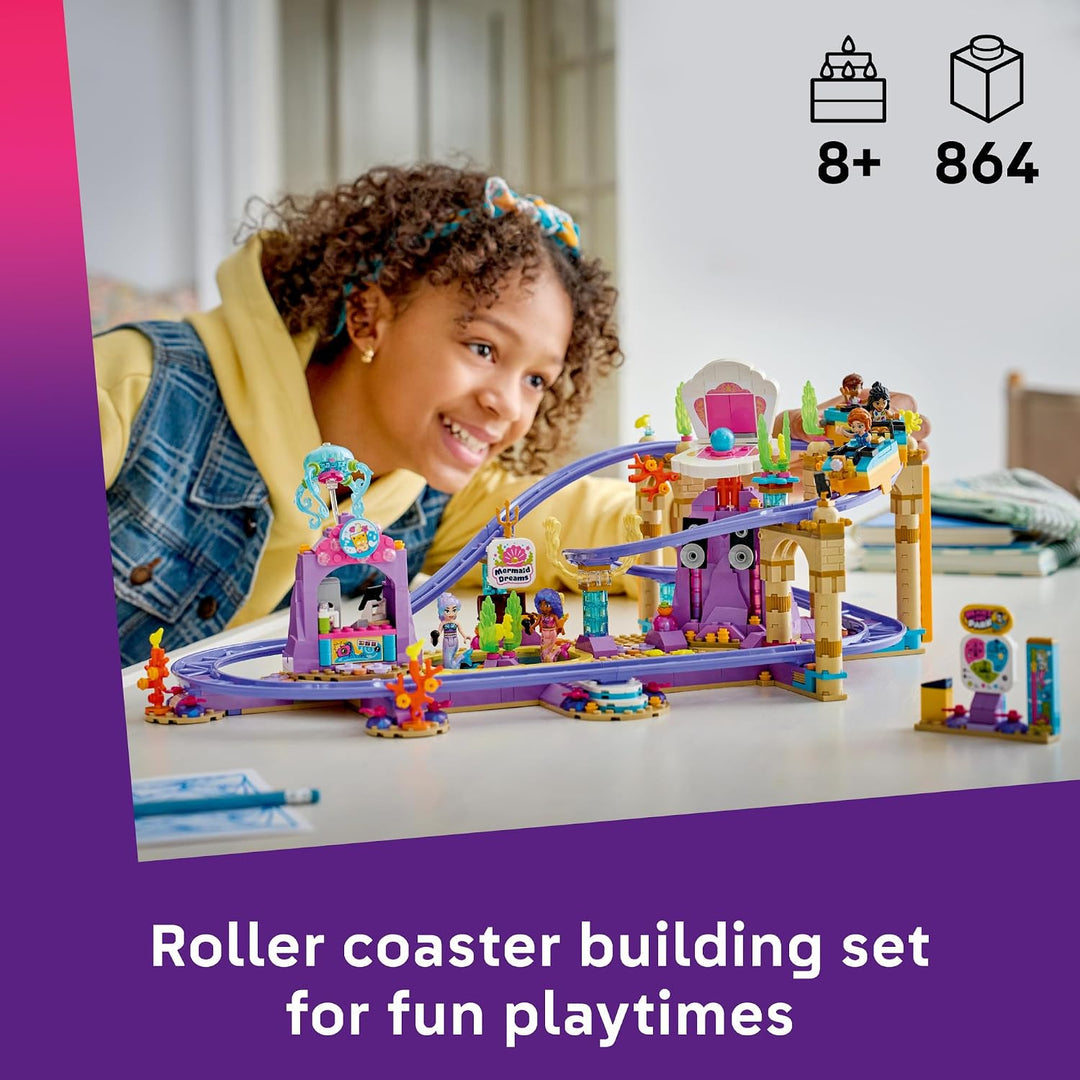 LEGO Friends Paseo en Montaña Rusa de Sirenas 42703 | Juguete de Co...