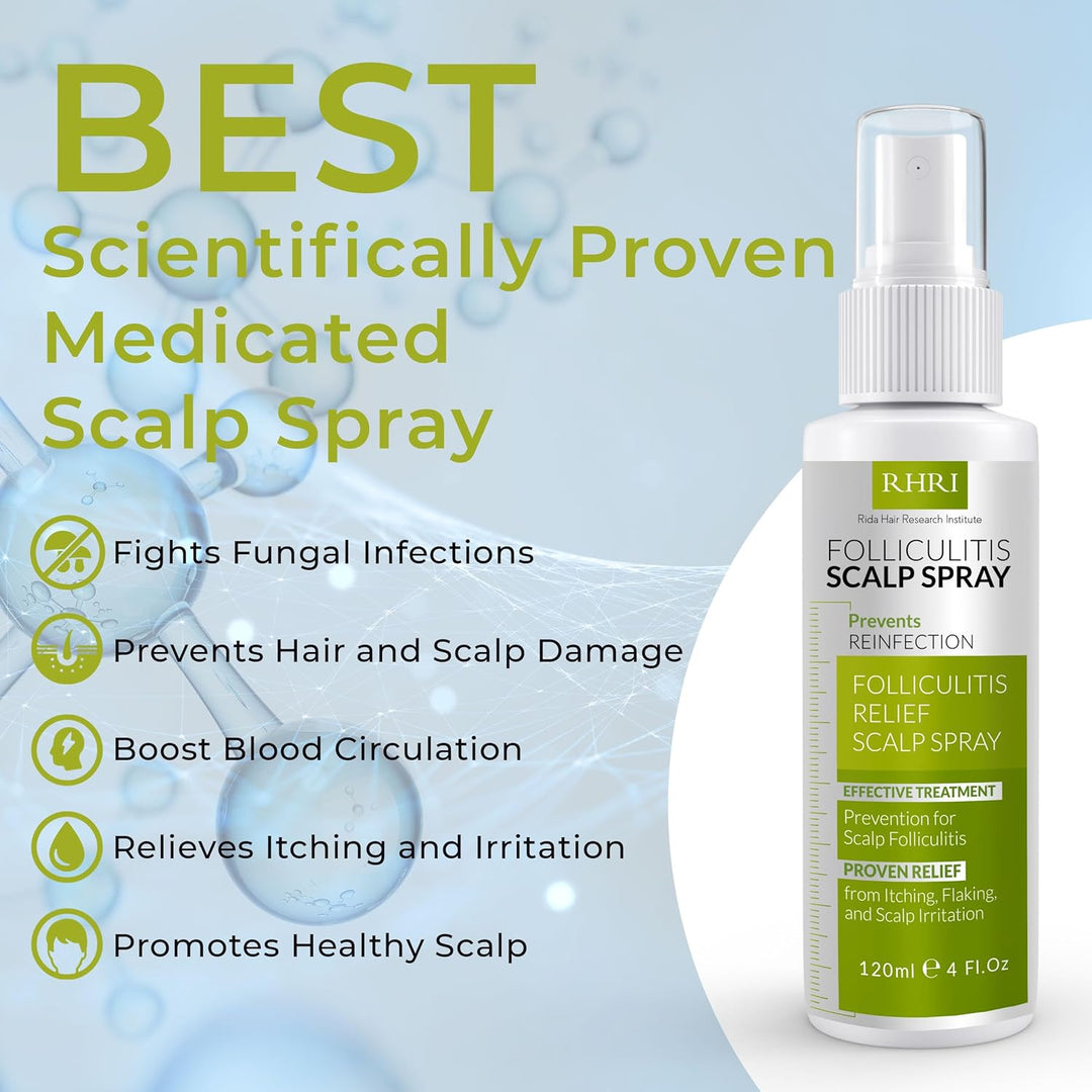 Spray para el cuero cabelludo para foliculitis | Tratamiento de la...