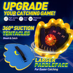 Juego de 2 bolas LED para lanzar y atrapar, juguetes iluminados