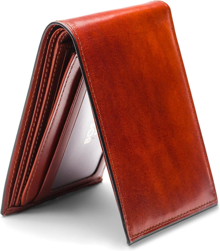 Bosca Cartera de cuero para hombre \u2013 Old Italia billetera pleg...