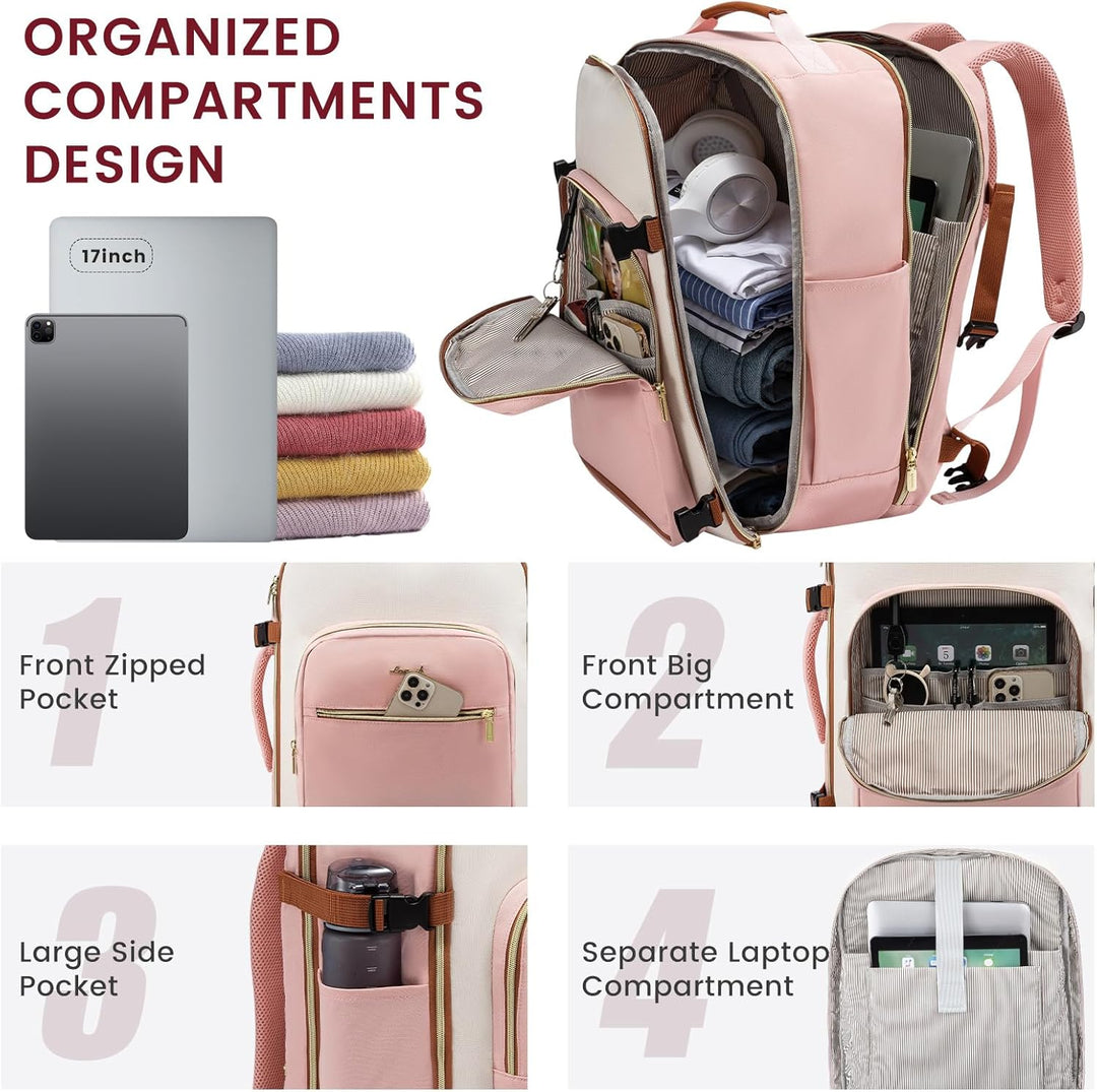 LOVEVOOK Mochila de viaje para llevar en cabina