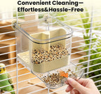 Alimentador automático para pájaros para jaula,Contenedor de alimento de