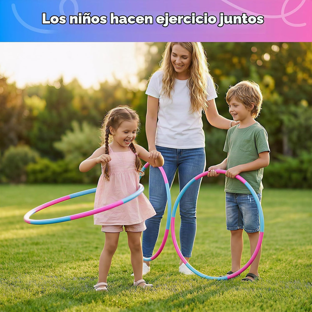 Liberry Juguete deportivo de aro de ejercicio para niños mayores de 3 años