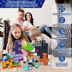Bloques magnéticos – 150 bloques de construcción magnéticos para aventureros, juguetes magnéticos para niños de 3 años en adelante, juego de construcción de juguetes para niños, construcción magnética
