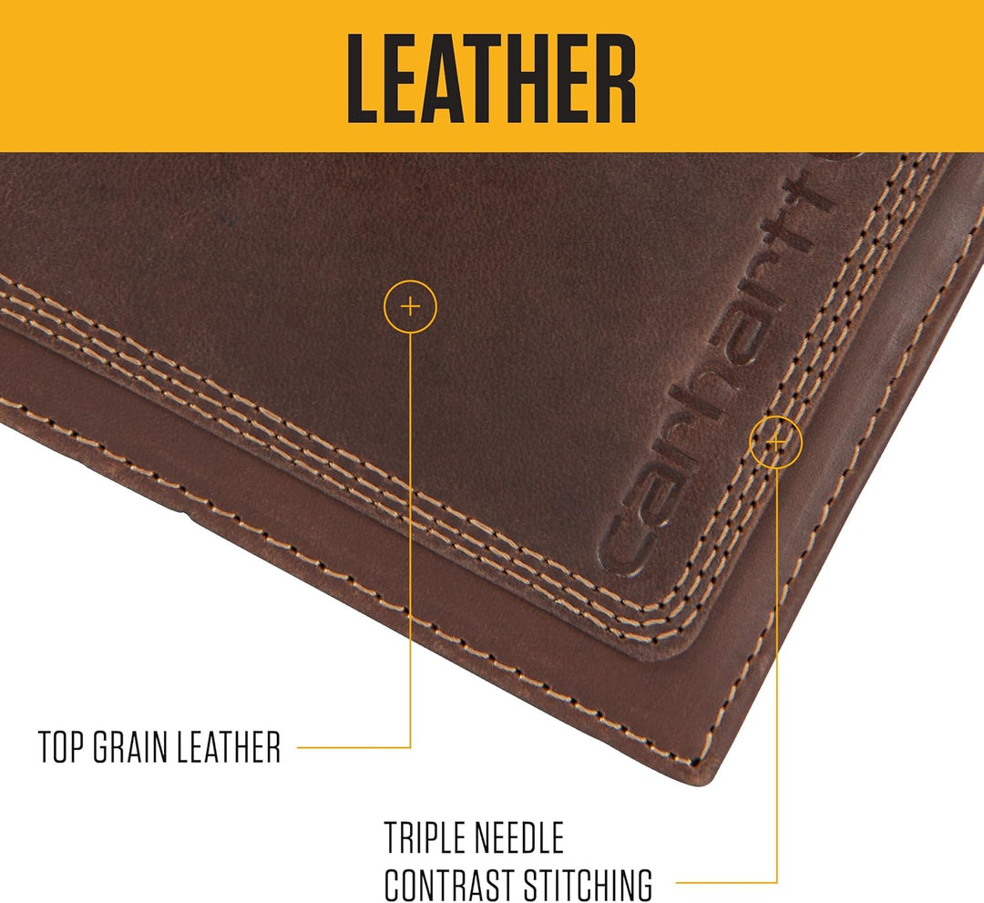 Carhartt Cartera de lona con tarjetero para pasaportes para hombre...