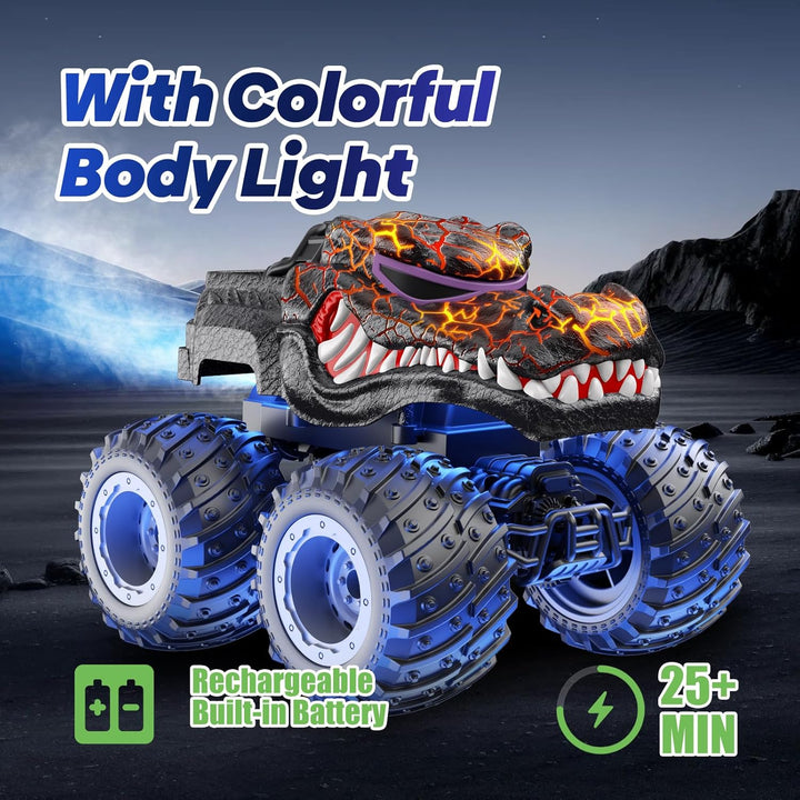 Coche Monstruo de Control Remoto, Camión Monstruo de Cocodrilo RC d...