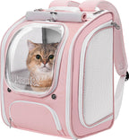 Pecute Mochila para gatos,Mochila de burbujas para gatos de gran espacio