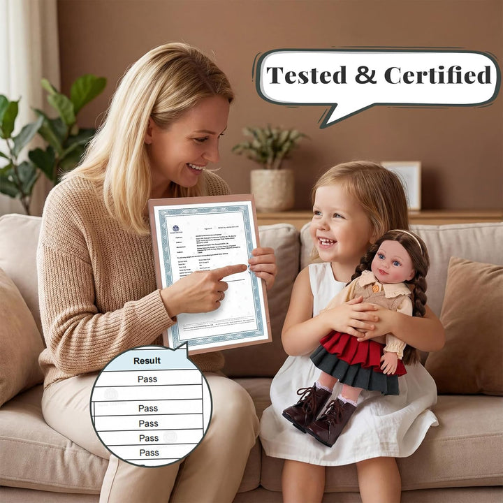 BABESIDE Muñeca de bebé realista americana muñeca de 16