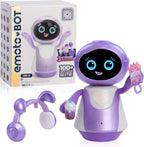 emotoBOT LEX-C - Robot interactivo para niños, robot sensible al tacto y al