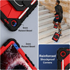 Funda para T-Mobile Revvl Tab 2 de 10.1 pulgadas 2025, negro y rojo