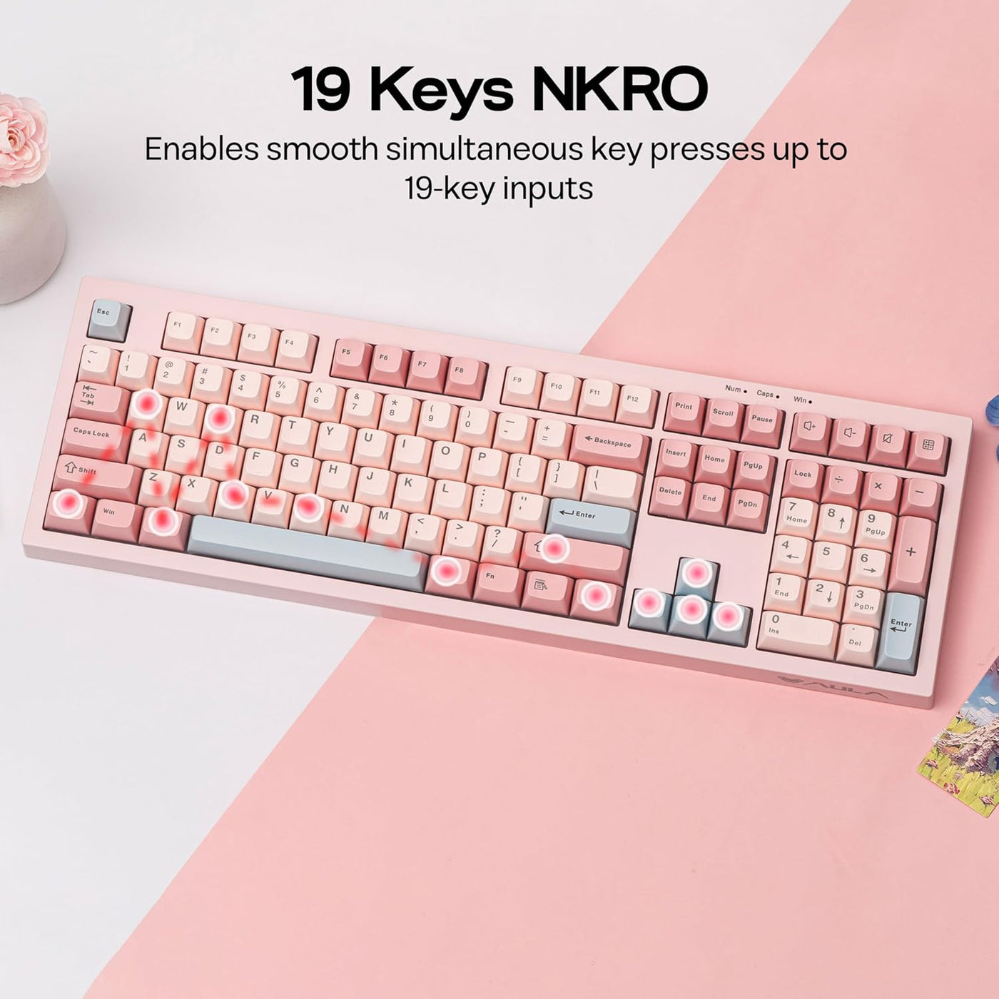 MechLands Aula S102 - Teclado de membrana para juegos con teclado n...