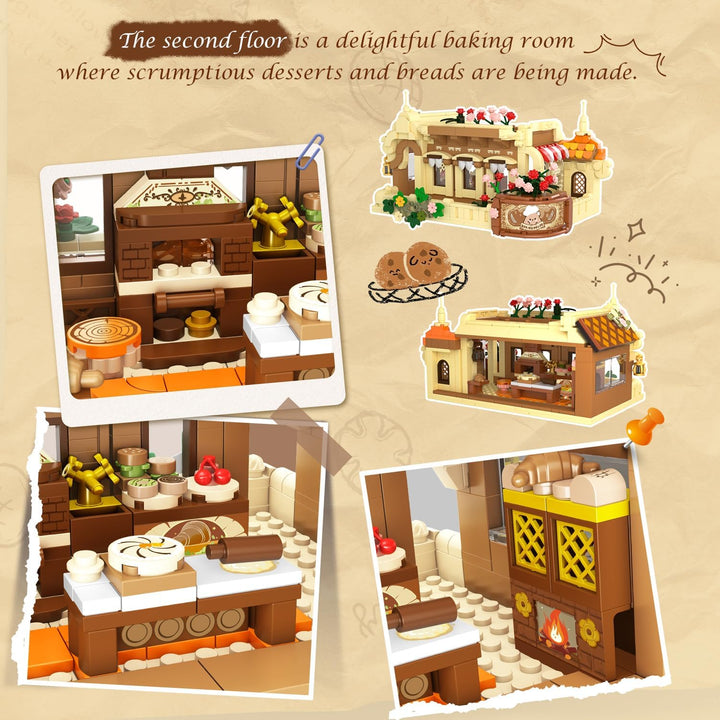 City Bakery Cafe House - Juego de construcción de casa con