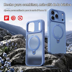 CASEKOO Glacier Blue - Funda para teléfono 18 Pro Max con soporte magnético