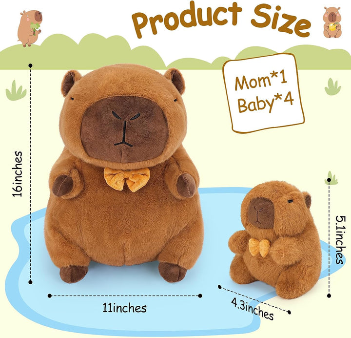Achwishap Capybara - 5 peluches de Capybara con 4 peluches de Capyb...