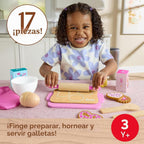 Fisher-Price Juego de hornear galletas Barbie de madera