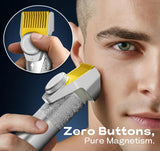 Recortadora de barba para hombres, kit magnético todo en uno para h...