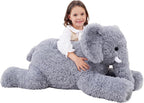 Animal de peluche de elefante gigante, juguetes de peluche de