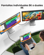 Silkland - Cable de datos USB 4 en ángulo recto de 40 Gbps para Thunderbolt 4 240 W 6.6 pies