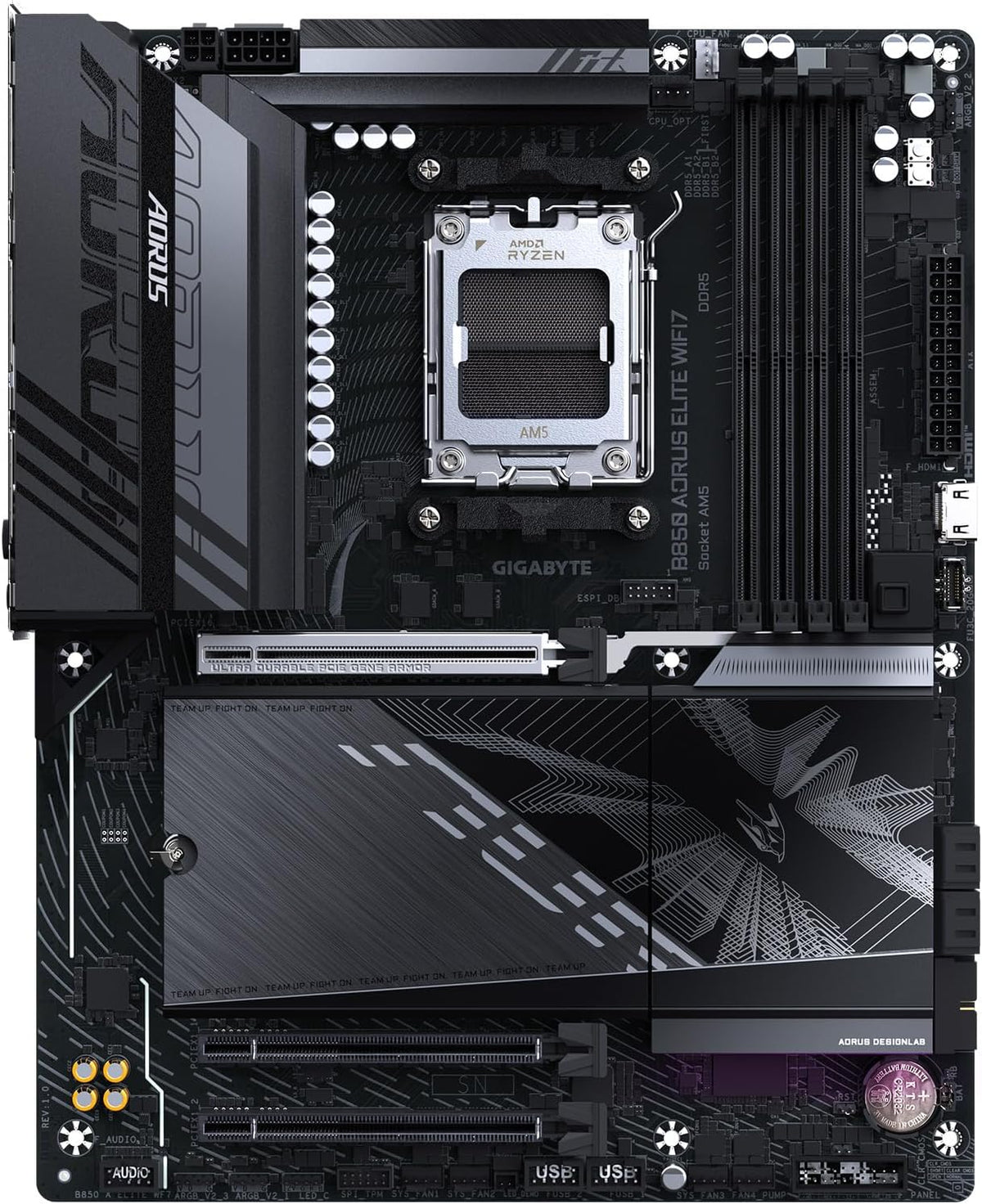 GIGABYTE B850 AORUS Elite WIFI7 AMD AM5 LGA 1718 Placa base, ATX, D...