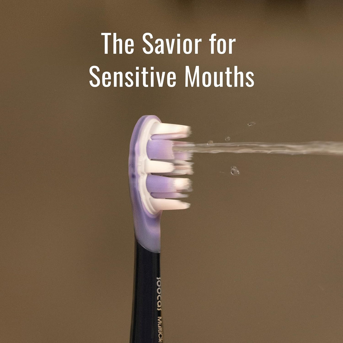 Soocas Multiclean - Cabezales de repuesto para cepillos de dientes eléctricos ultra suaves, compatibles con NEOS II y NEOS II Ultra, 2 cabezales de cepillo, cerdas suaves, azul medianoche