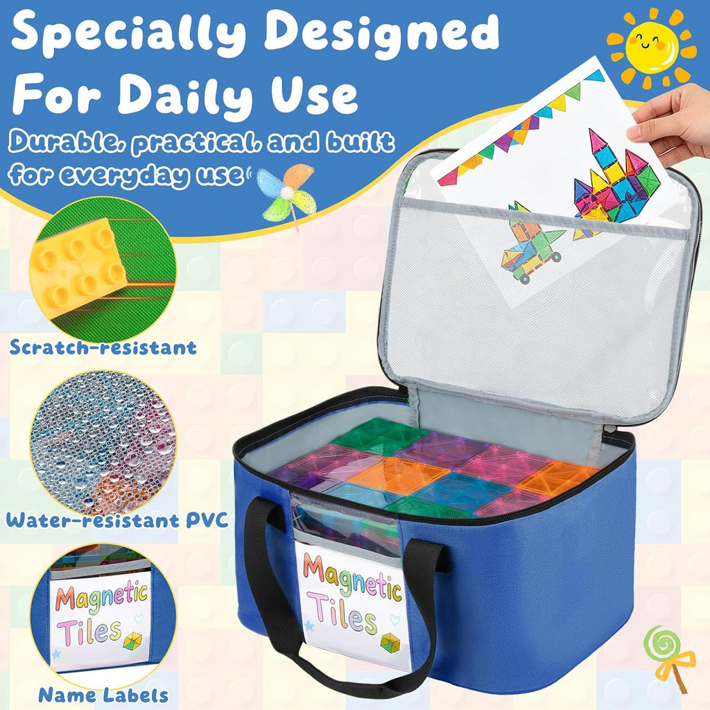 Bolsa de almacenamiento de azulejos magnéticos de 3 piezas para