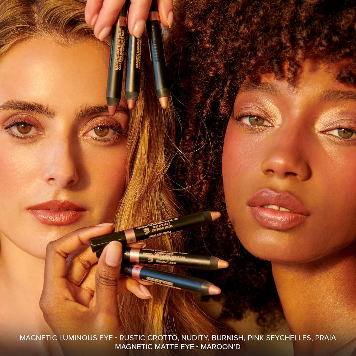 Nudestix Nude Beach - Paleta de ojos de 6 piezas, juego de lápices...