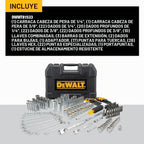 DEWALT - Juego de herramientas mecánicas, 84 piezas.