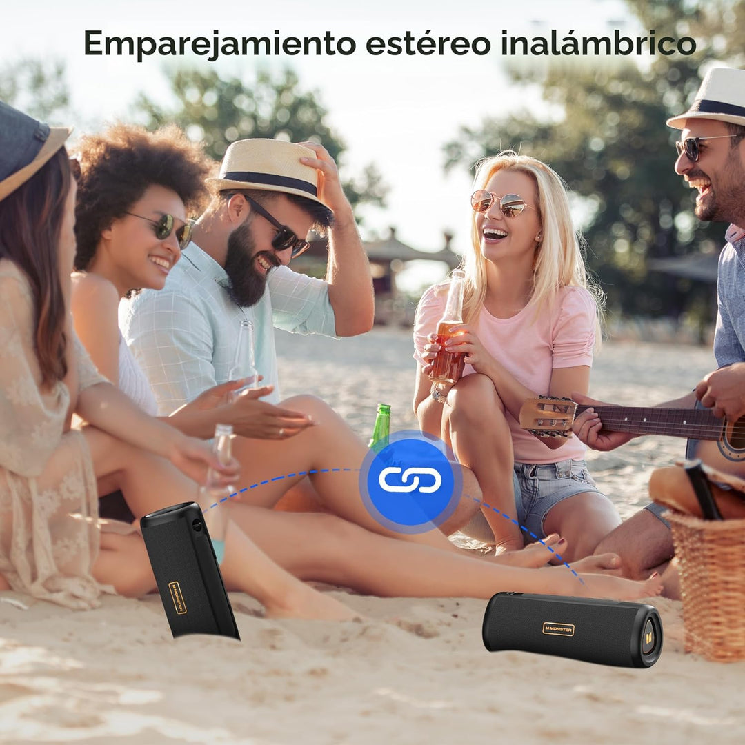 Monster Altavoz Bluetooth S230, altavoz inalámbrico con sonido esté...