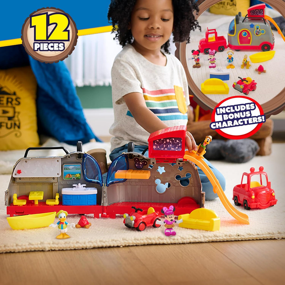 Disney Junior Mickey Mouse Happy Camper - Juego de luces y sonidos