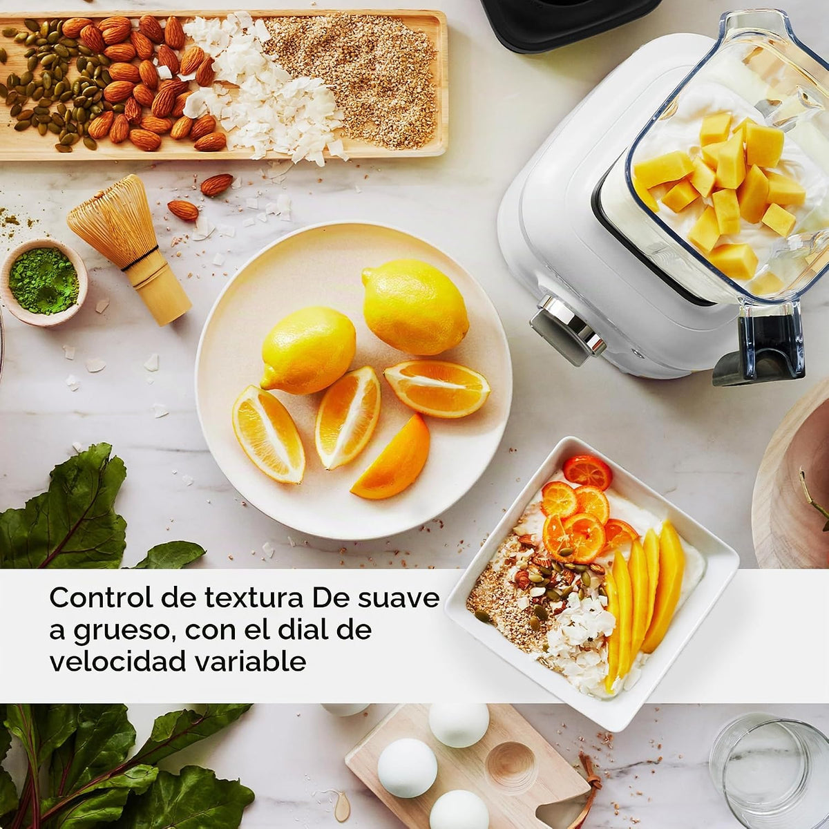 KitchenAid K400 Blender de Velocidad Variable con Tamper, KSB4028, Color Contour Silver