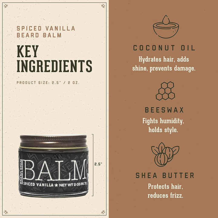 18.21 Bálsamo para barba artificial para hombres, vainilla especiad...