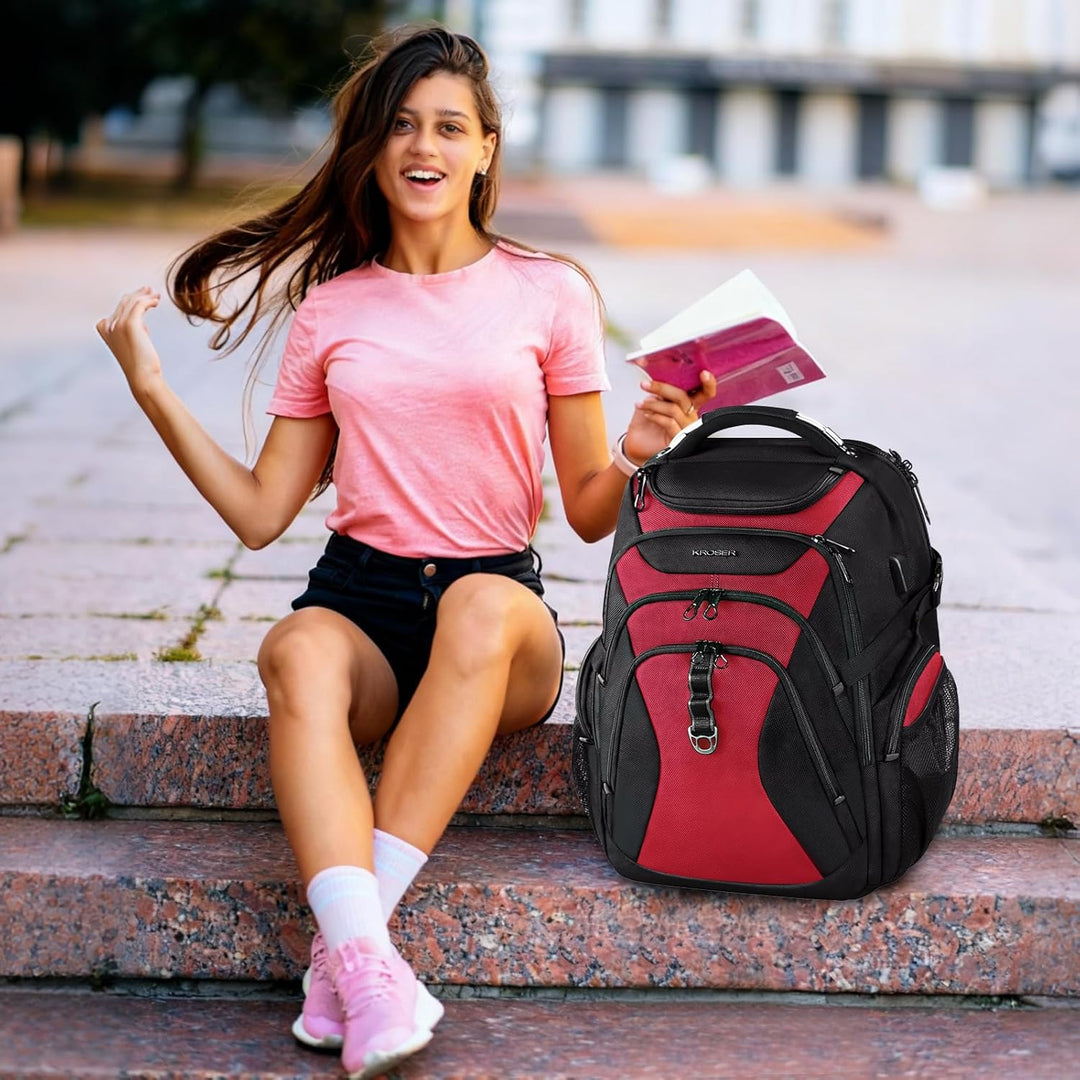 KROSER Mochila para laptop de viaje de 18.4 pulgadas XXXL Mochila p...