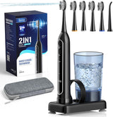 Benhip Cepillo de dientes eléctrico con hilo dental de agua combina...