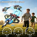 4DRC Aviones RC de espuma con control remoto para niños y adultos, 3 baterías, avión de combate RC con luz, 360° Flip Fighter Jet Toys, Stunt Roll, regalos de juguete de avión para niños