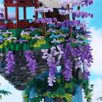 Yushinv Juego de construcción de árbol de cerezo en flor con caja, 4574 piezas, música de escena original, casa de árbol de Sakura japonesa (tipo: sinfonía), kit de construcción de luces de árbol