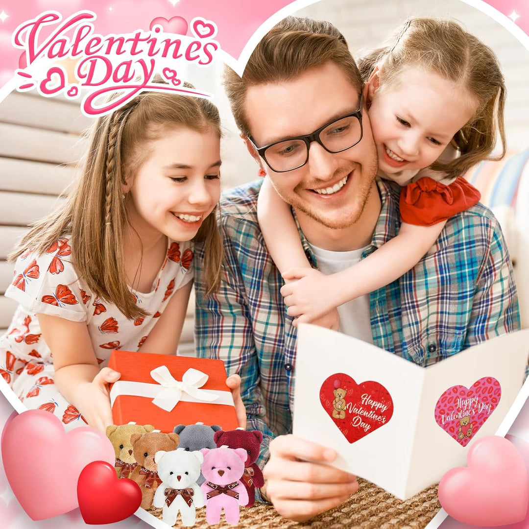 Jerify 200 piezas de oso de San Valentín llavero pequeño