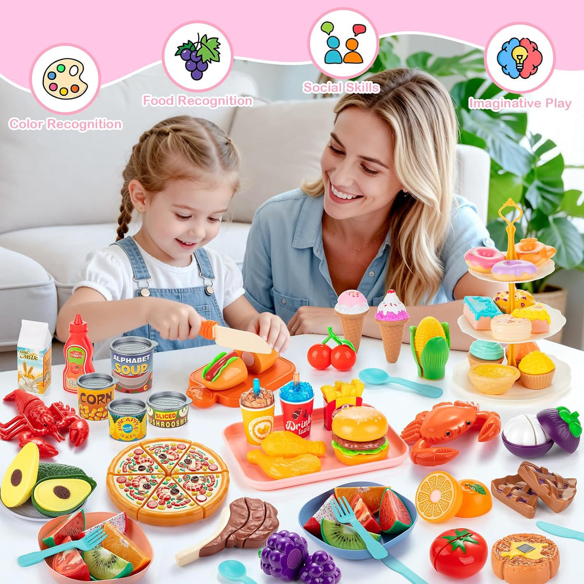 EFOSHM Juegos de comida de juego de simulación para la cocina de los niños