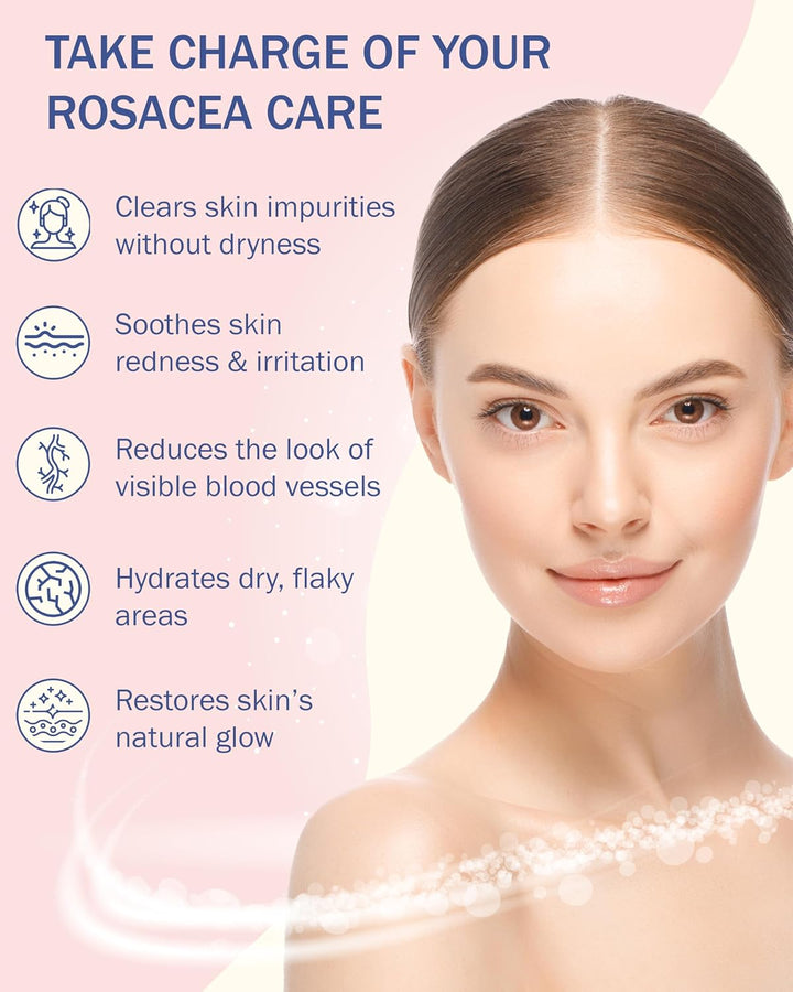 Rosacea Treatment Skin Care Face Wash - Paquete de 2 \u2013 Limpiad...