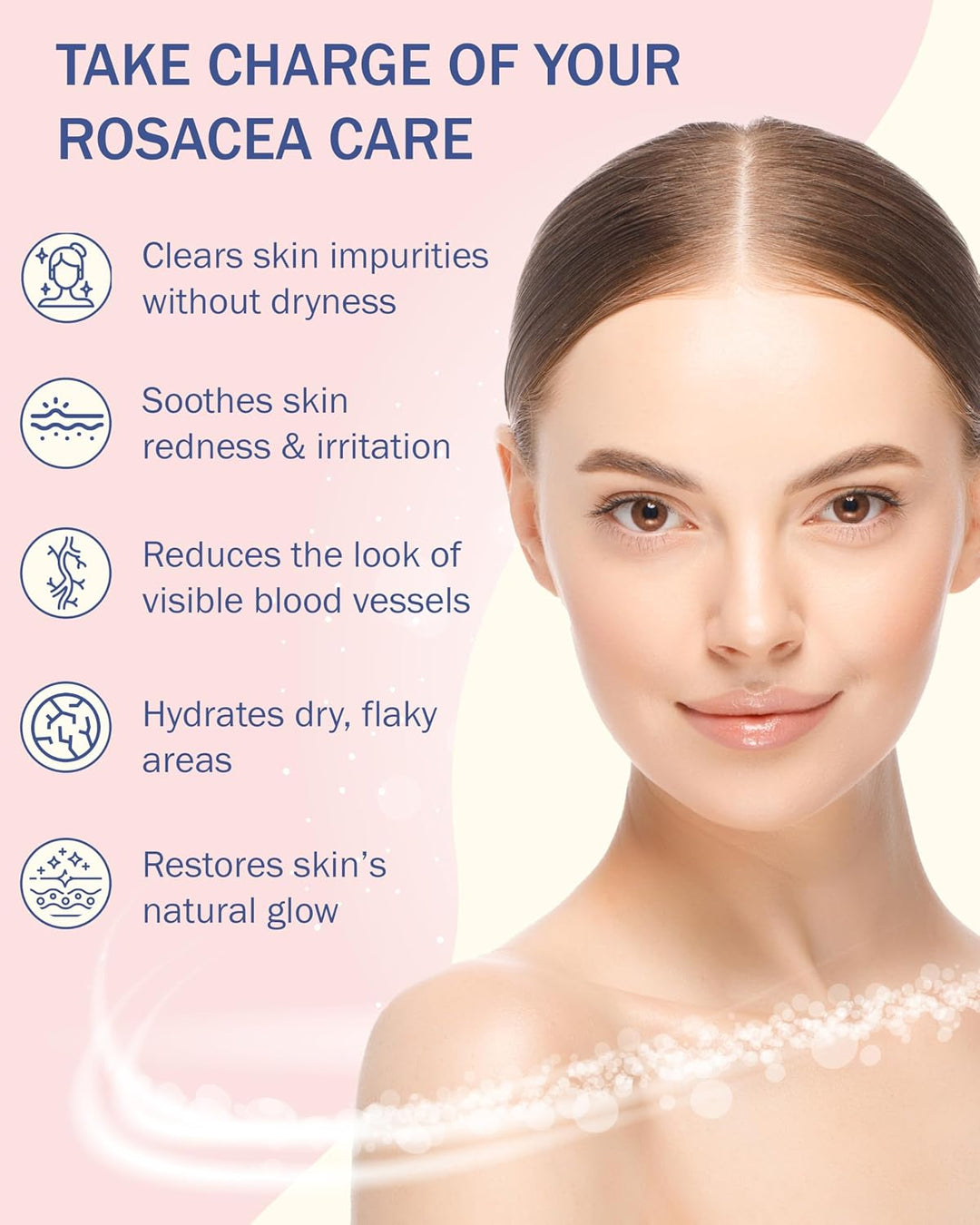 e70 Tratamiento para la rosácea - Limpiador facial para el cuidado...