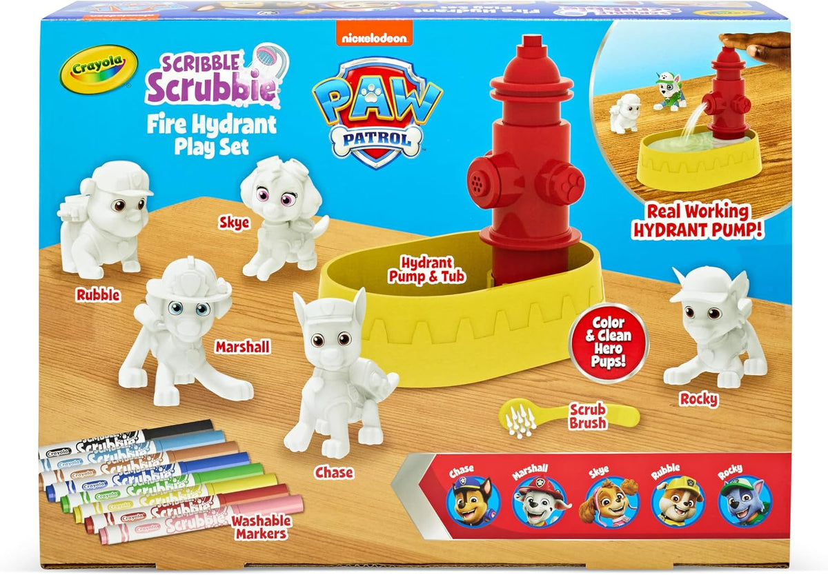 Crayola Scribble Scrubbies - Juego de juguetes de la Patrulla Canina