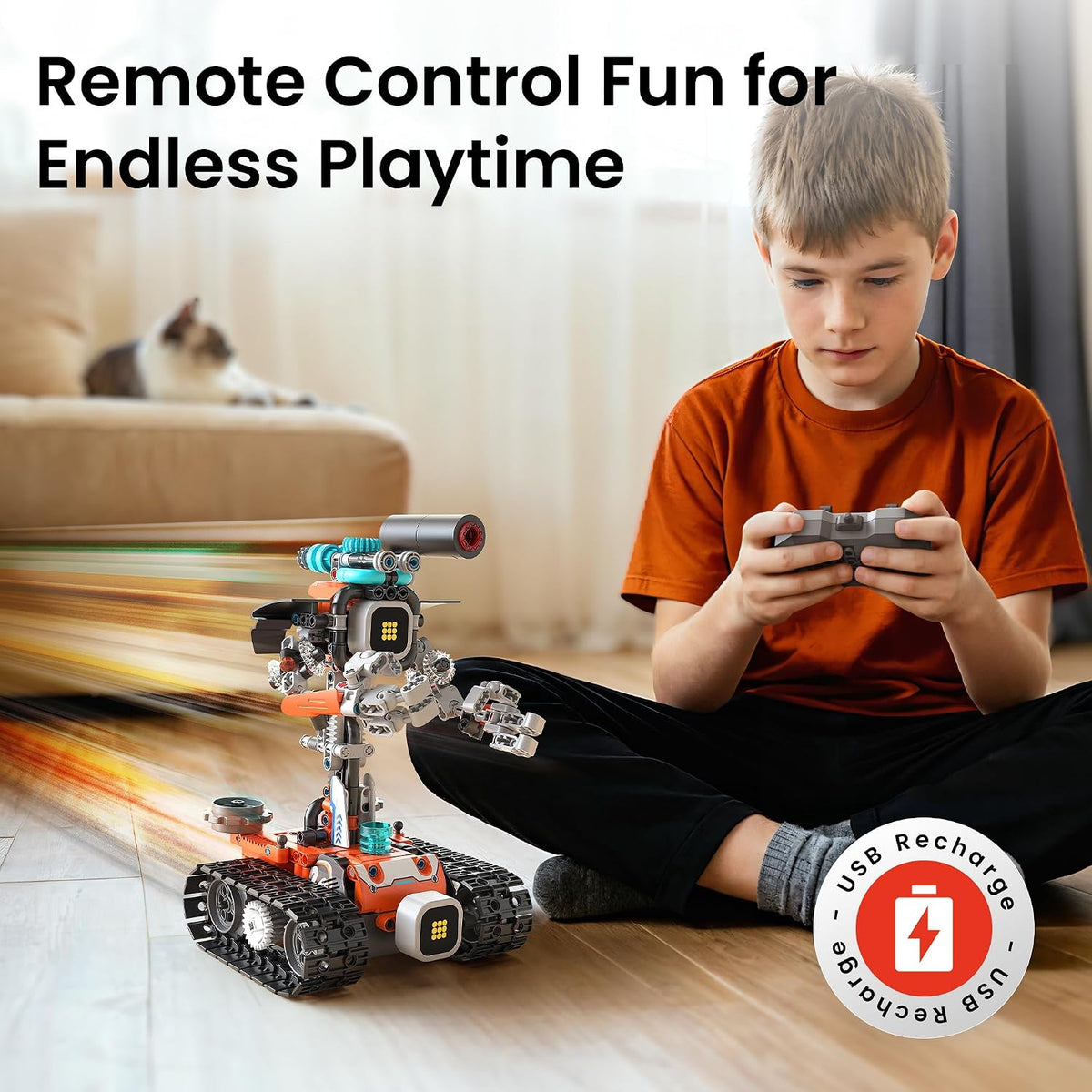 Sillbird Kit de construcción de robot con control remoto STEM regalo para