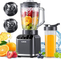 Licuadora GDOR Smoothie para cocina, 1200W Licuadora de vidrio con 5 programas inteligentes