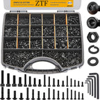 ZTF Kit surtido de tornillos 4005 piezas, tornillos de máquina M2 M3 M4 M5