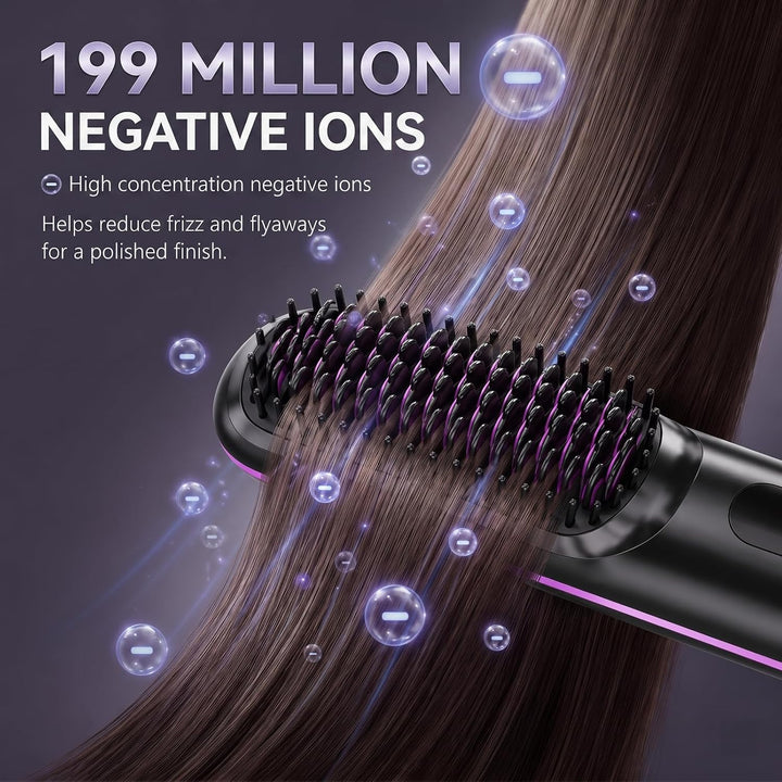 XUNIQ Go Brush Pro - Cepillo alisador de pelo inalámbrico, portátil...