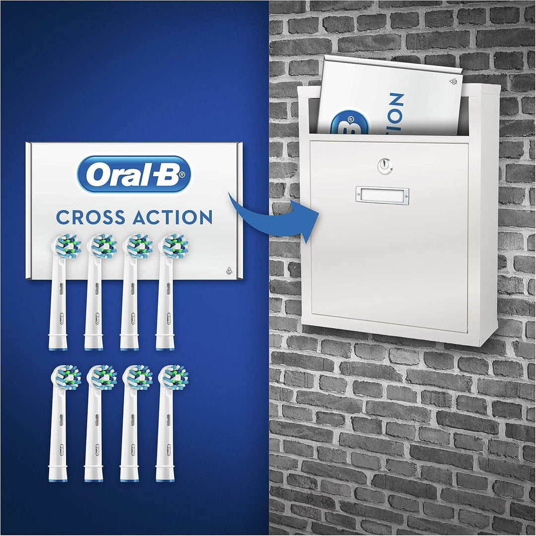 Oral-B CrossAction - Juego de 8 cabezales de repuesto para cepillo...