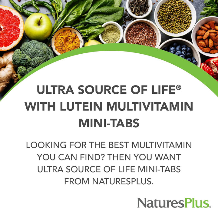 NaturesPlus Ultra Source of Life Multivitamínico - 180 mini-tableta...